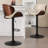 Jaquela Bentwood Swivel Adjustable Height Bar Stool-237294383-260516749