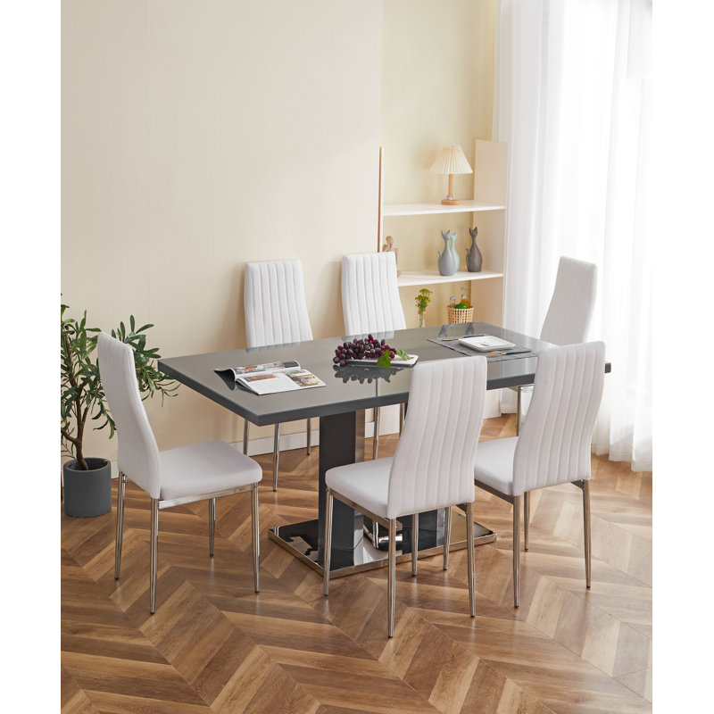 Alexias Dining Set, White