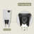 18-Inch ADA Tall Rear Outlet Toilet, Elongated Bowl with Dual Flush, Extra Extension Pipes Included