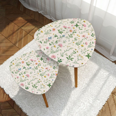 Ensemble de 2 tables basses gigognes Triangle