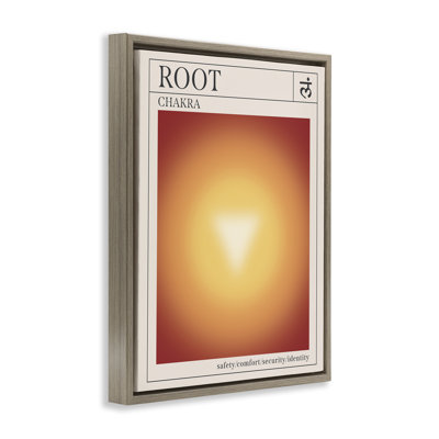 «Root Chakra», art mural encadré sur toile flottante, par Wild Apple Portfolio
