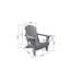 Chaise Adirondack pliante avec table d'appoint, ensemble de chaises Adirondack 3 pièces à texture de bois (comprend 2 chaises et 1 table)-1268393756