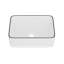 Vasque de salle de bain rectangulaire DeerValley Liberty 40,6 x 30,5 cm en porcelaine vitrifiée blanche à bordure noire — Bassine compacte pour salle d'eau