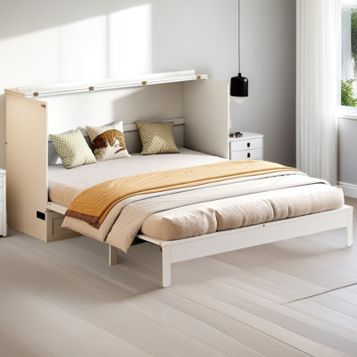 Full Size Murphy Bed With Large Drawers