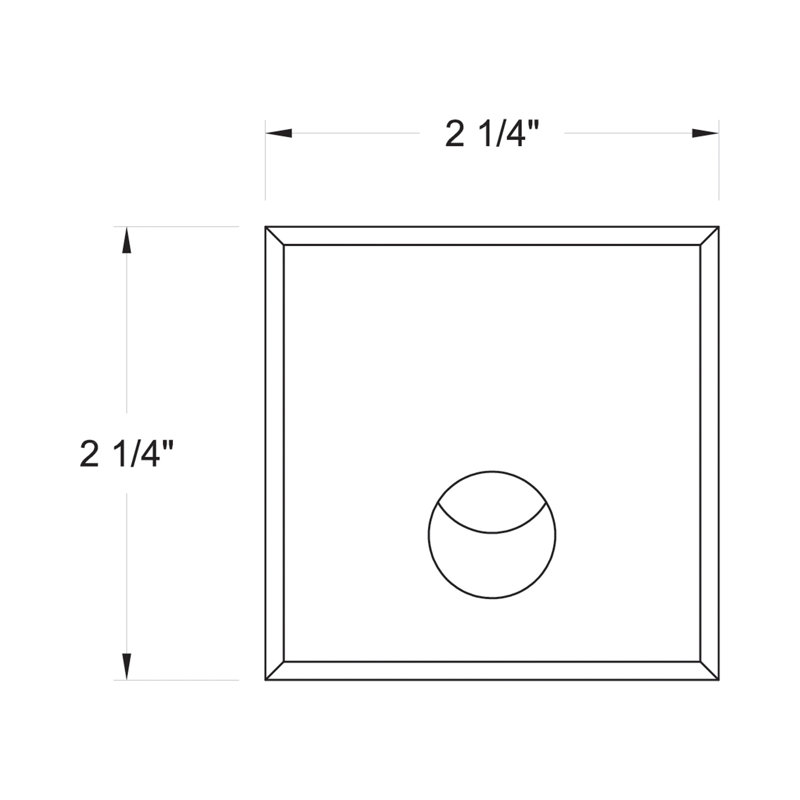 Applique murale carrée en acier inoxydable 12 V à DEL avec éclairage incliné