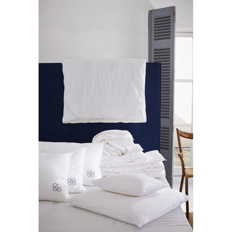 King Size White Cotton Comforter with Silk Filling