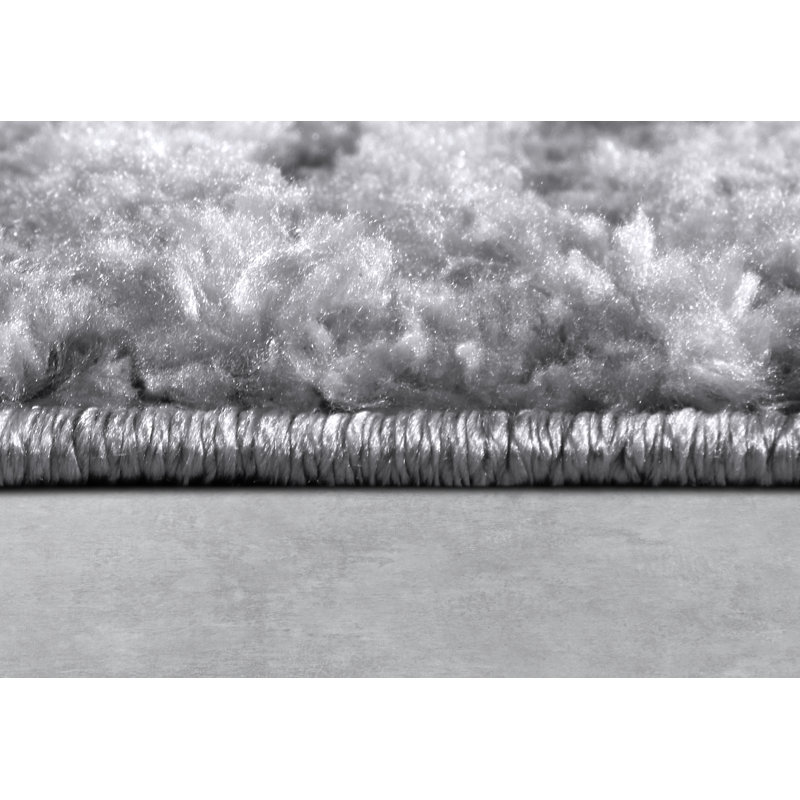 , Light Grey Gallery Striped Machine Woven Area Rug, Runner 80 x 240cm