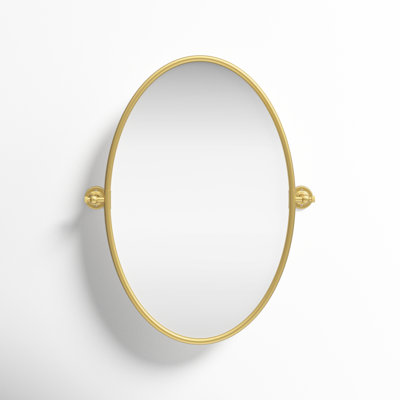 Dara Brass Oval Mirror