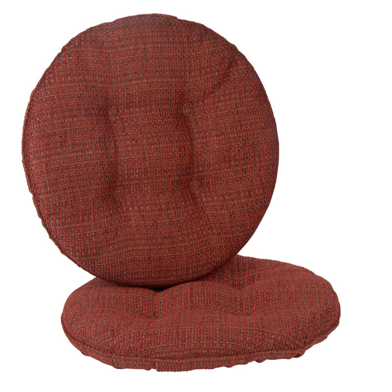 Non-Slip Textured Barstool Seat Cushion, 14-Inches Round, Red