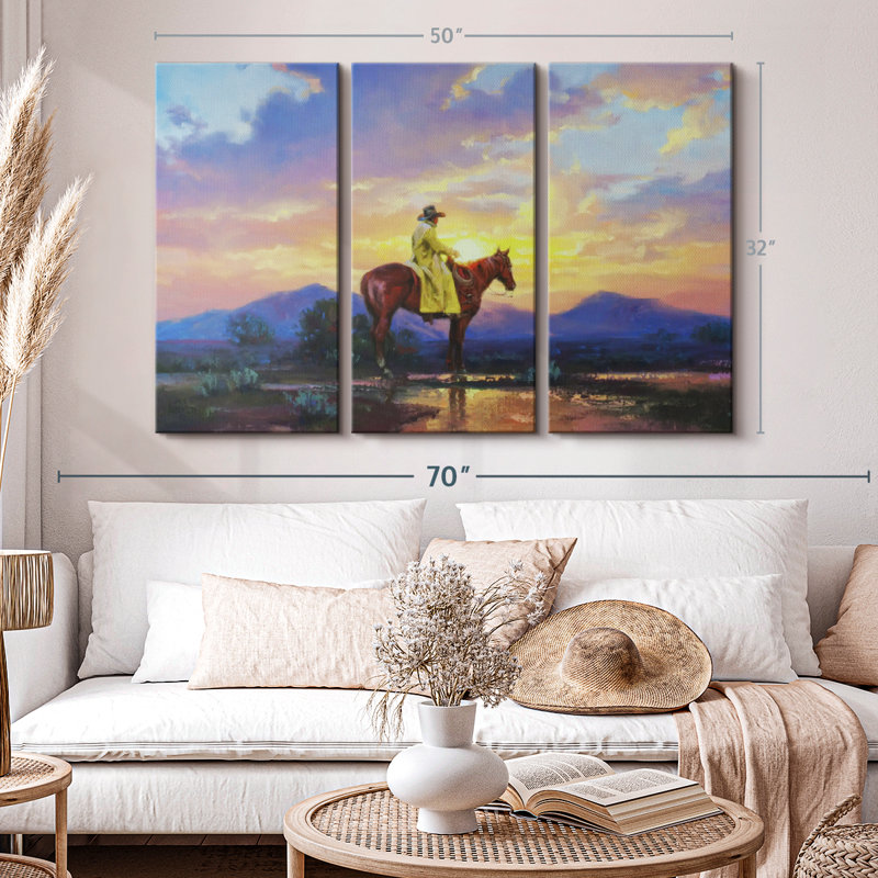 «Sun Burn» sur toile, H 32 po x l 50 po