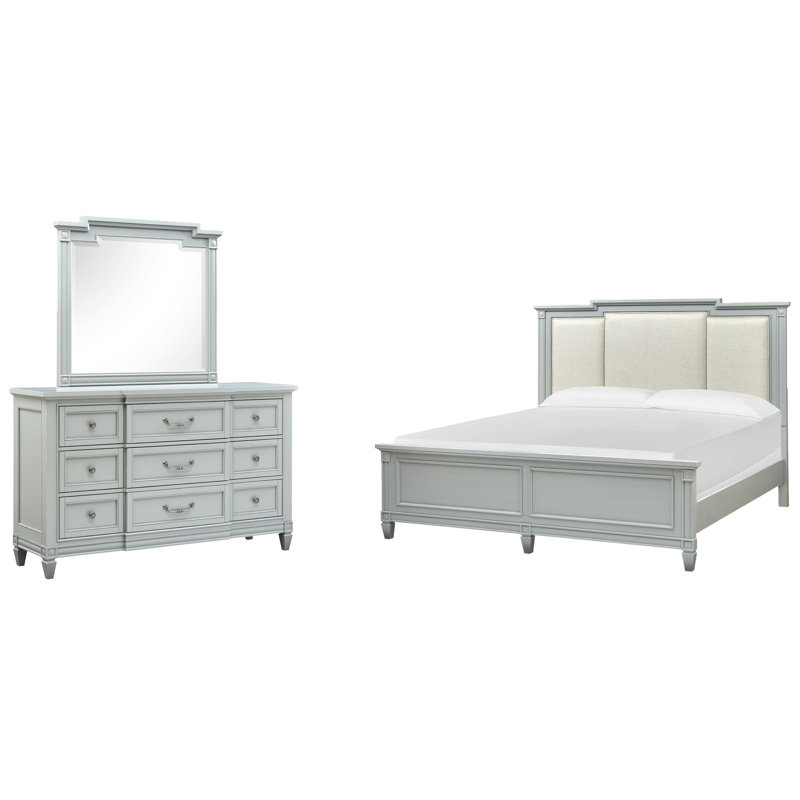Commode avec lit à panneaux et tiroir Birdsall
