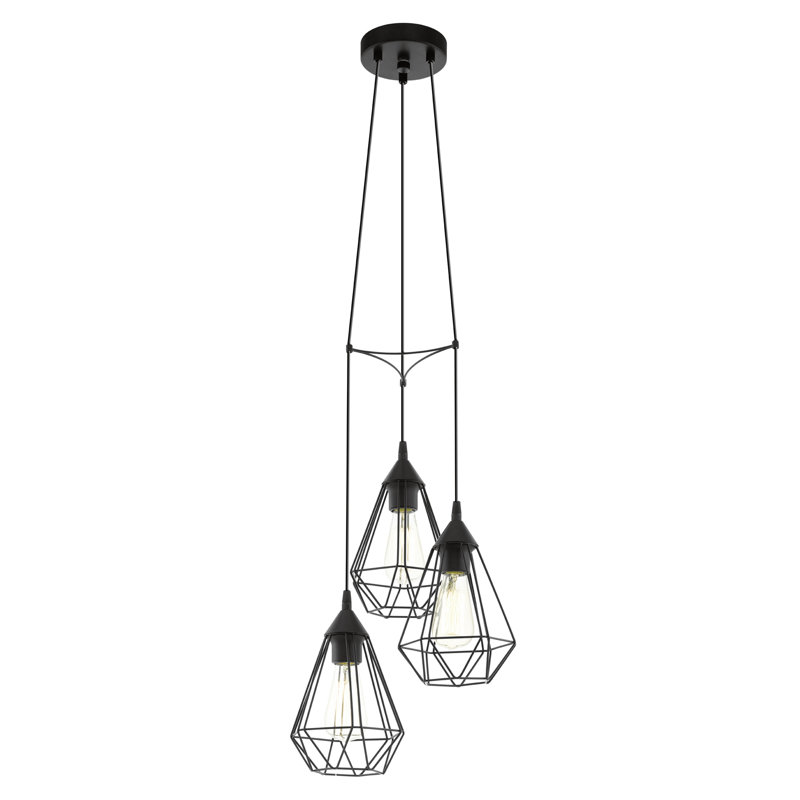 Freya 3 - Light Cluster Pendant, Black