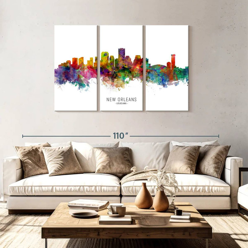 New Orleans Louisiana Skyline I, H 48 po x l 74 po