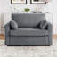 Corduroy 47.2" Loveseat Pull-out Sleeper Sofa Bed with a Foldable Mattress, a Foldable Side Table, a Side Storage Pocket and Two USB Ports for Living Room