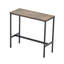 Table de bar moderne monobloc avec plateau en bois de style industriel et structure en métal-1374817527