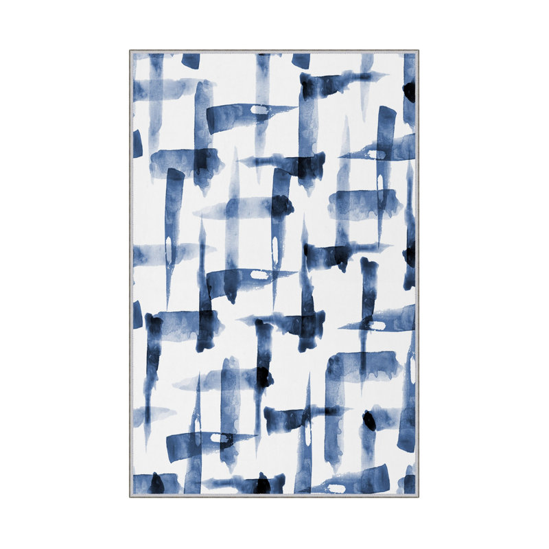 Antibacterial Hall Carpet (2.6 x 6.6 Ft) | 100% Polyester, 0.4 in Pile Height | Non-Slip PVC Dot Underside, Machine Washable | 3D Digital Printing, Durable & Stylish for Entryways, Living Rooms & More