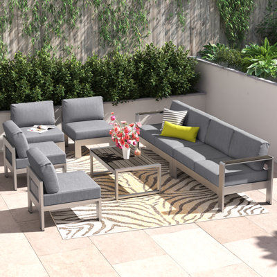 Shore 7-piece Outdoor Patio Sectional Sofa Set by Modway