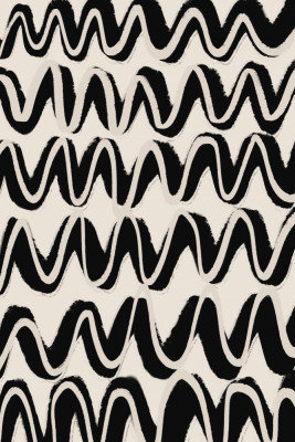 Beige Waves Pattern, 50.8 cm H x 76.2 cm W