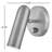 Arla Steel LED Wall Sconce-554038496