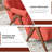 Modern Upholstered Accent Armchair Living Room Chair with Sherpa Arms, Orange Sherpa Fabric-76268231