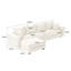 Canapé modulaire rembourré en tissu 4 places avec repose-pieds Modern-1168371814-1168371808