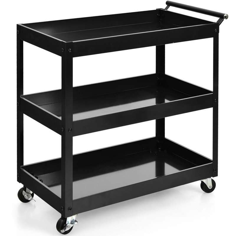 31'' H x 30'' W Utility Cart with Wheels, White