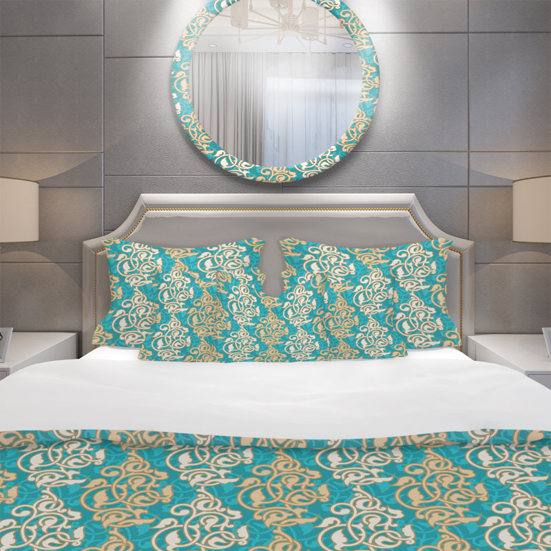Ensemble de housse de couette oriental, Housse de couette très grand + 2 taies décoratives