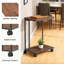 Table de bout en forme de C avec roulettes, casse-croûte et bureau pour ordinateur portable, table mobile en C pour le salon et la chambre à coucher dans les petits espaces