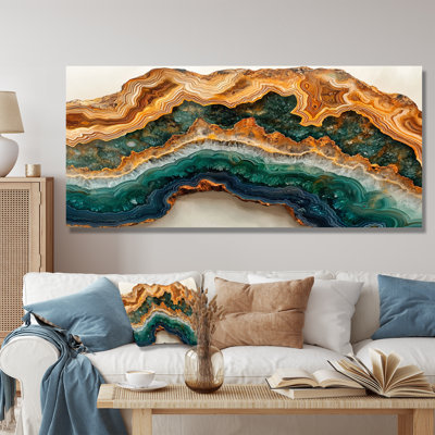 Agate And Emerald Stone Into The Wood Slide I - Agate Wall Art