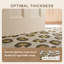 Tapis Pellitory à motifs animaux, vert, gris et crème, antidérapant, à poils courts, pour l'intérieur et l'extérieur, adapté aux animaux de compagnie, salon, chambre, salle à manger, entrée, corridor, bureau, lavable-51317103