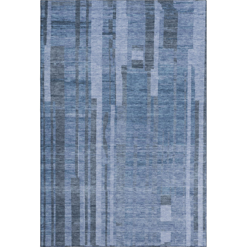 Tapis à rayures Emerson AMF1063 lavable à la machine de qualité supérieure, Rectangle 10 pi x 14 pi