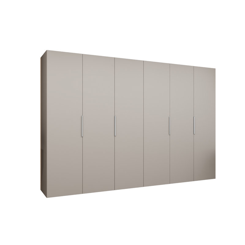 Manufactured Wood Wardrobe, cashmere + handles: cashmere