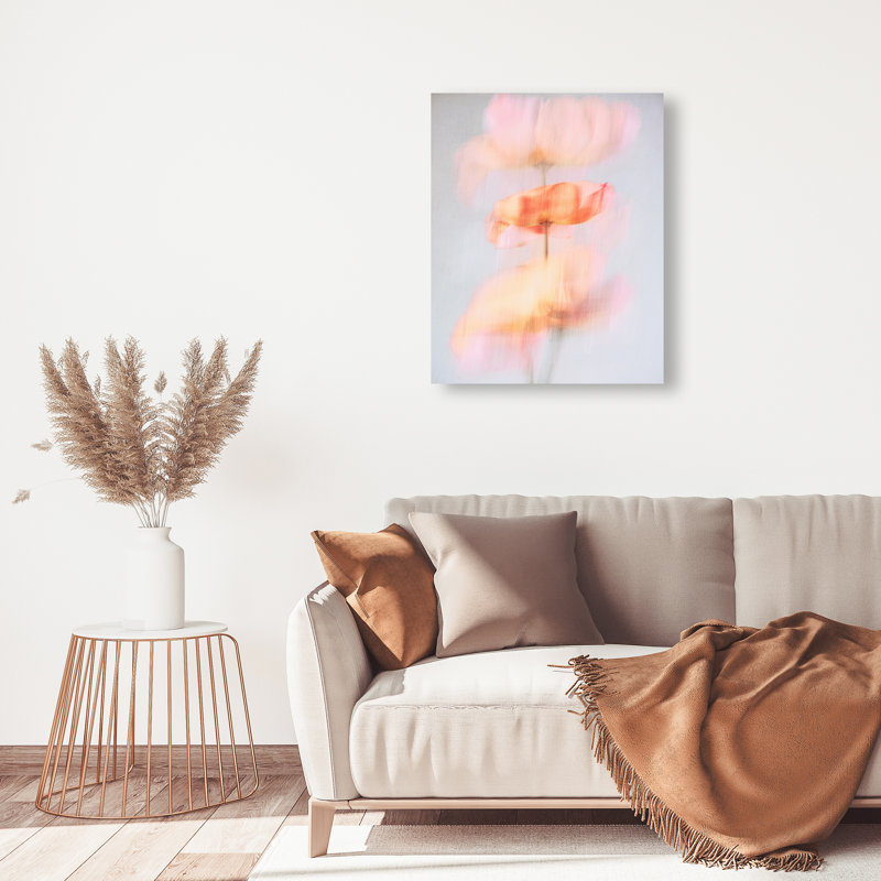Glitchy Bloom Print by Oliver Gal, 30"H x 36"W, Gallery Wrapped