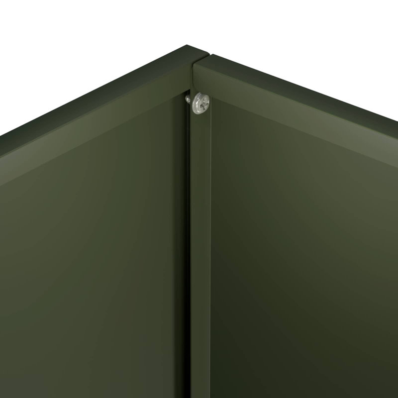 Planter, 40cm H x 40cm W x 30cm D, Olive Green, 2