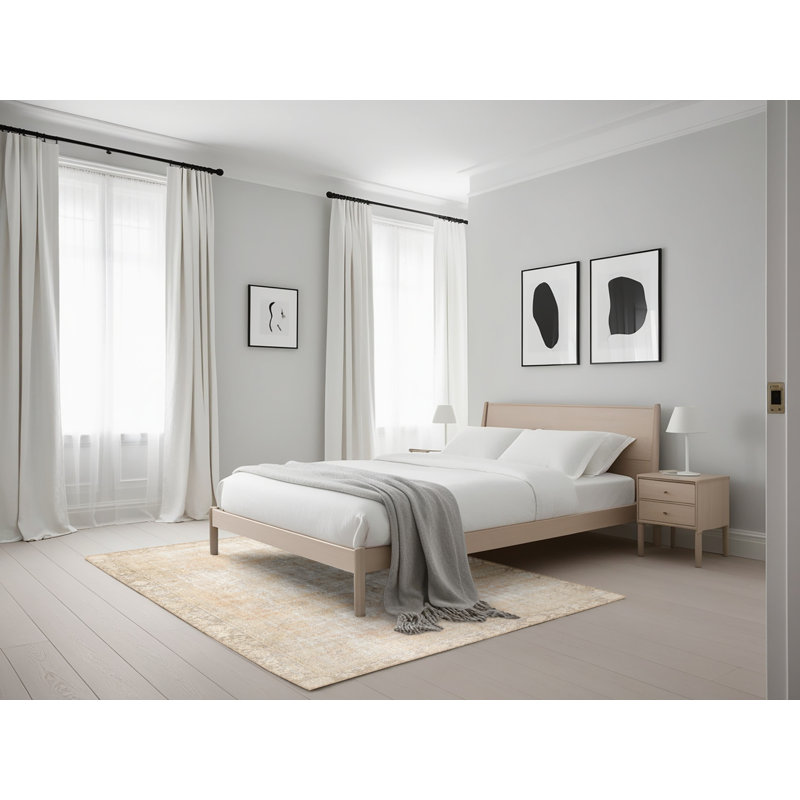 Tapis oriental brun / beige, Rectangle 5 pi x 7 pi
