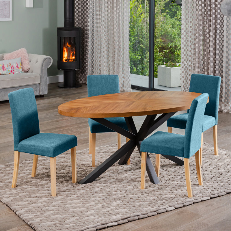 Soderquist 4 - Person Dining Set, Teal
