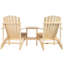 Fir Outdoor Adirondack Chair With Table