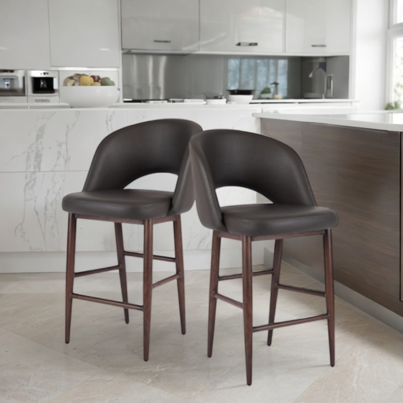 Tabouret de comptoir Brada, Gris
