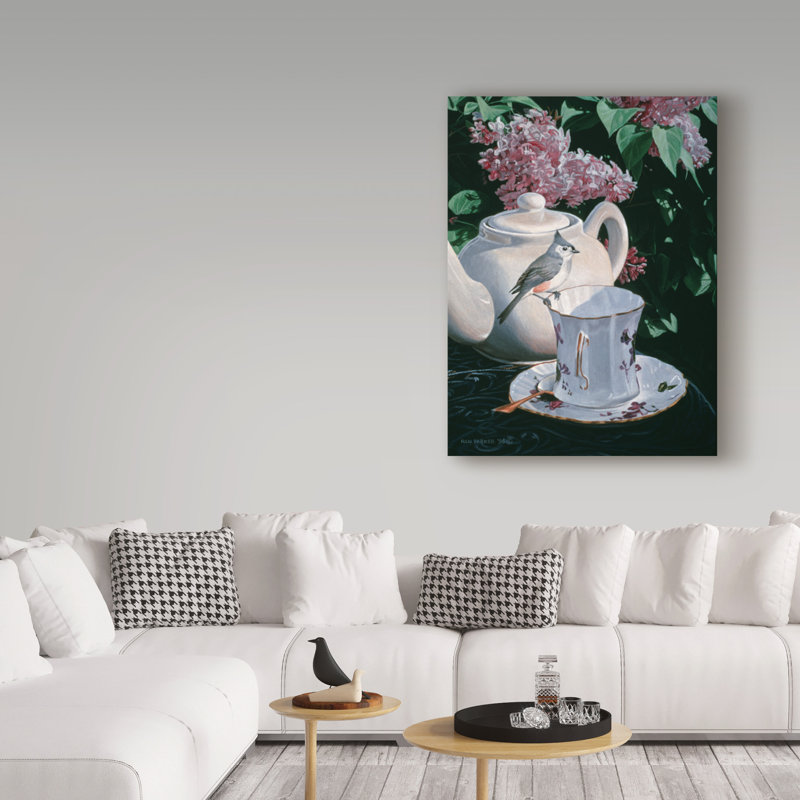 «Tufted Titmouse» par Etelca, impression sur toile tendue, H 32 po x l 24 po x P 2 po