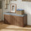 Banc cannelé de rangement pour chaussures avec coussin, banc d'entrée à 2 niveaux avec rangement, armoire à chaussures cachée, bancs d'entrée avec rangement, pour couloir, salon, chambre à coucher