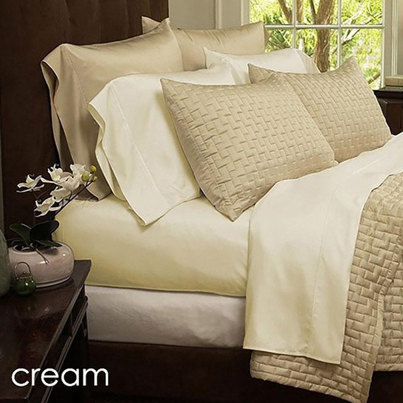 Ensemble de draps , Grand, Crème