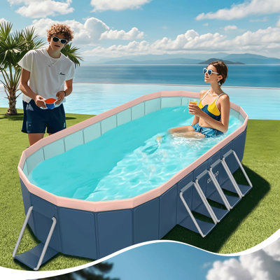 Pvc Folding Pool (Not Inflatable) Bathes And Cools In Summer, Suitable For Outdoor Patio Beach Garden