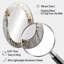 Miroir mural or et blanc-463797188