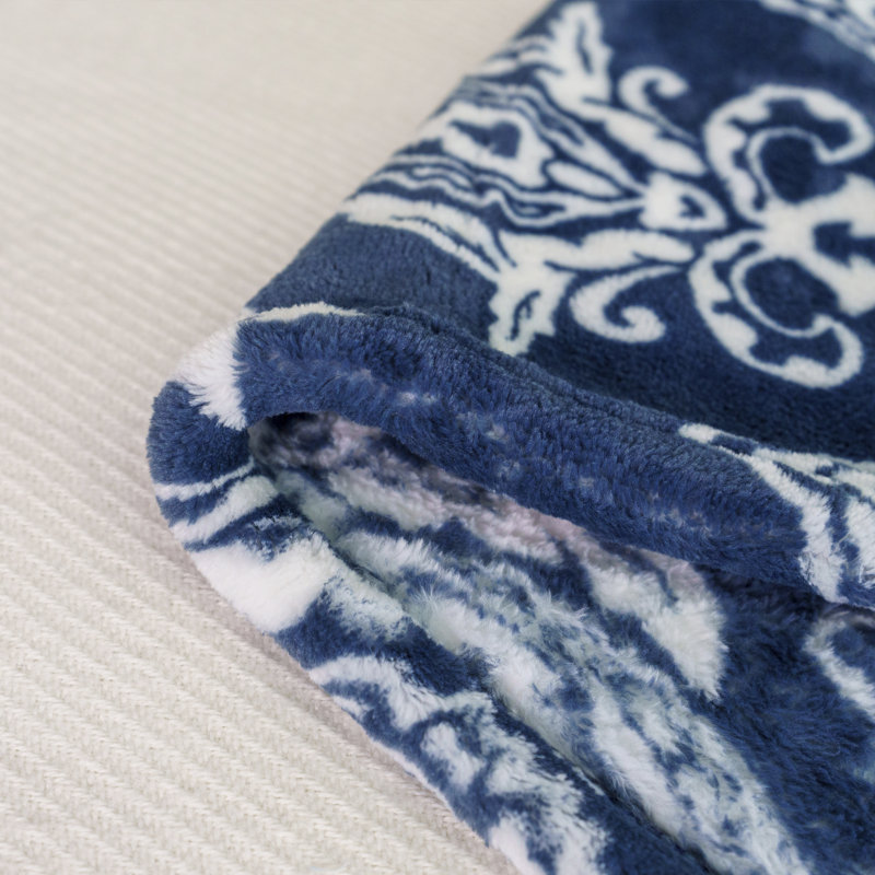 Throw Blanket, Majolica Blue