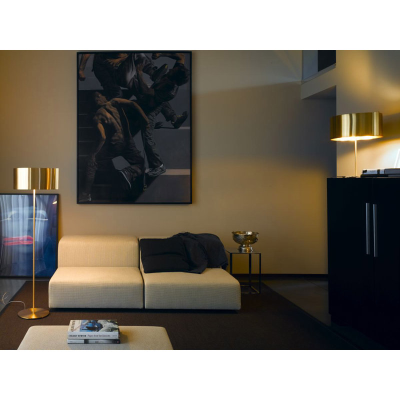 Switch Floor Lamp, Gold, Gold