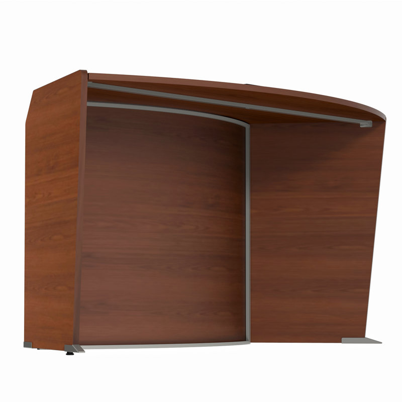 Duncan U-Shaped Reception Desk, Cherry