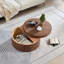 Table basse ronde et moderne avec rangement, table d'appoint décorative pour salon-2139073880