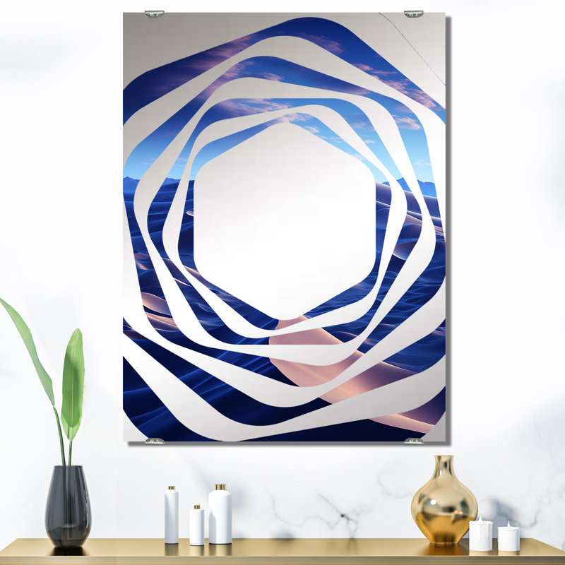 Dalal - Miroir mural grand désert MIR140881, 40 po x 30 po