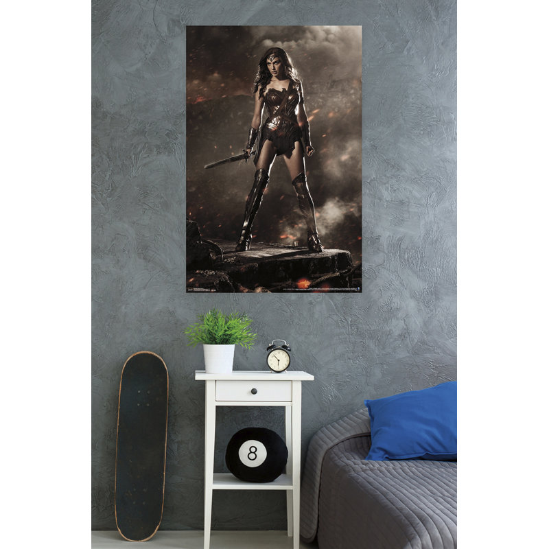 Impression sur papier femme batman v superman-wonder