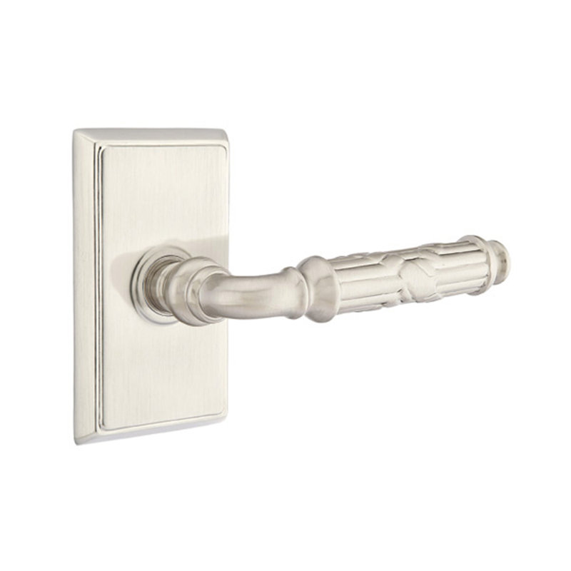 Privacy (Bed & Bath) Door Lever, Right, Satin Nickel